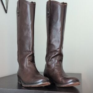 Frye Brown Leather Riding Boots